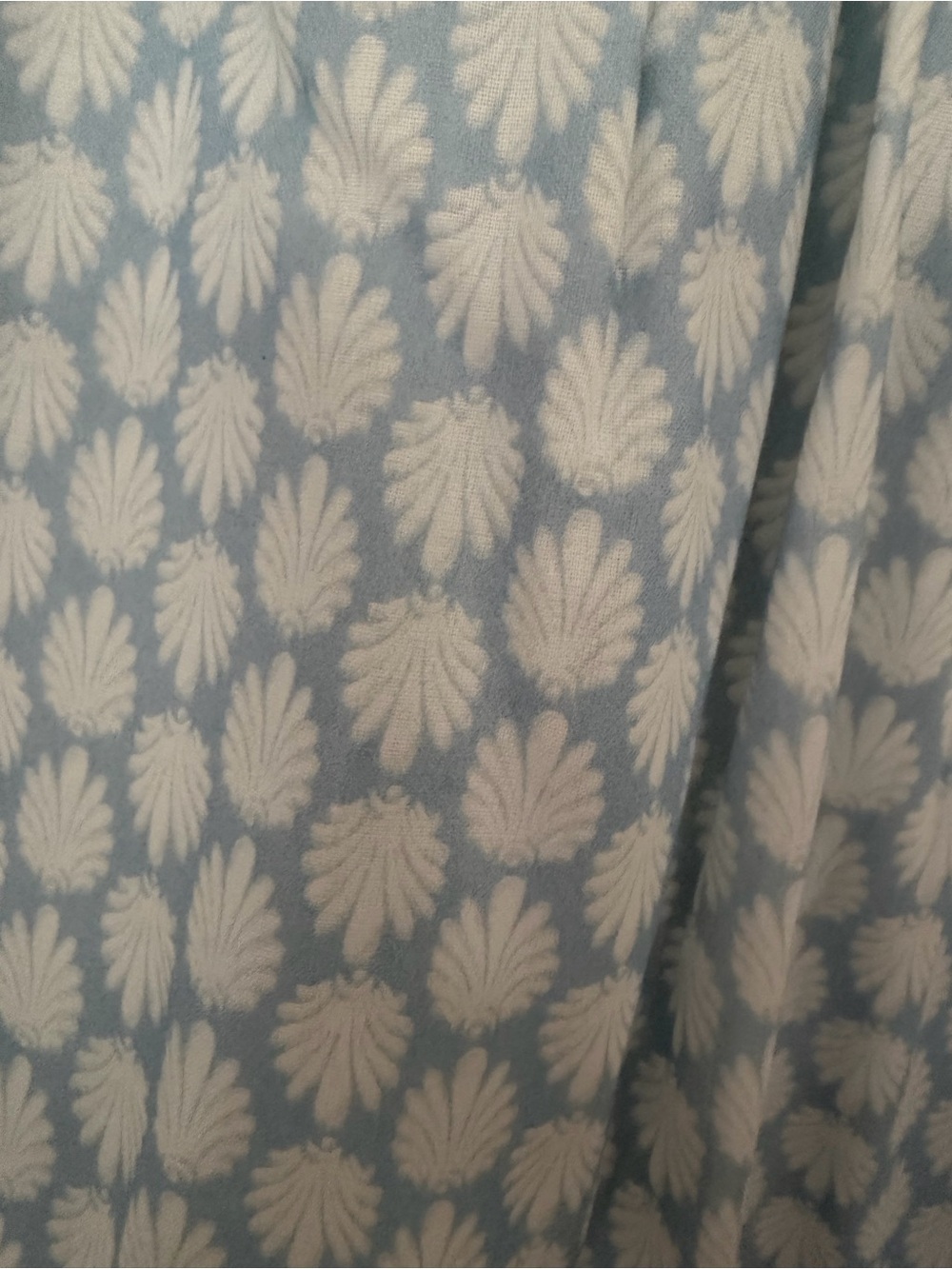 Hill House Pale Blue Patterned Smocked Maxi Dress - Picture 3 of 5